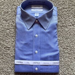Cremieux blue long sleeved button down. Sz 16.5/34
